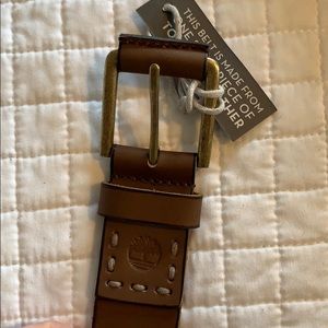 Timberland Leather brown leather belt
